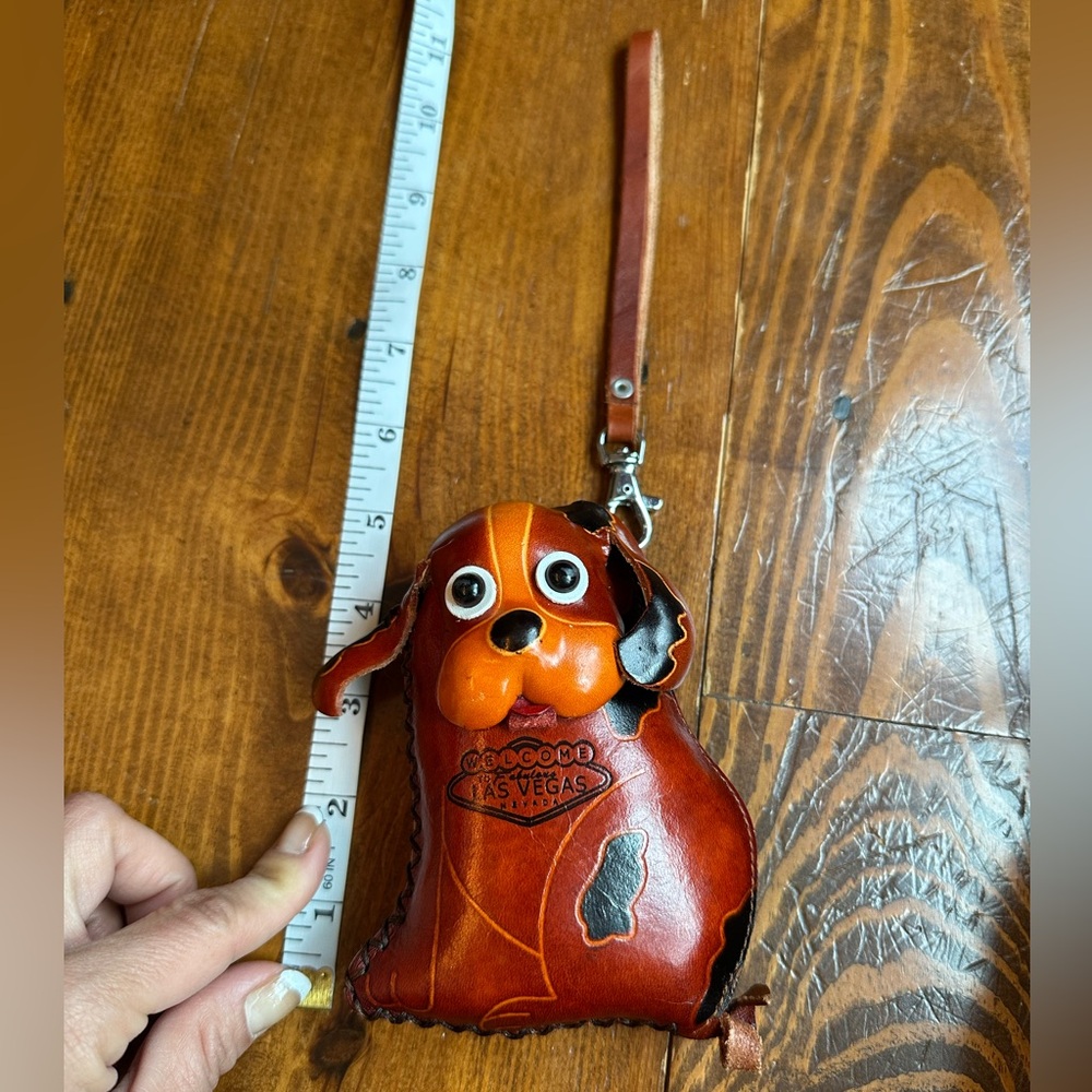 Brown Dog-Shaped Leather Coin Purse 🐶 - Picture 5 of 6